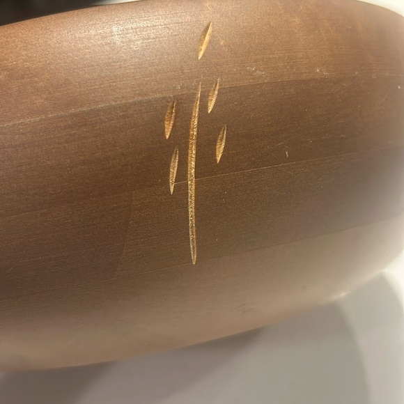 Vintage Baribocraft Canadian Maple Wood Mid Century Modern Large Salad Bowl Set - Picture 4 of 14